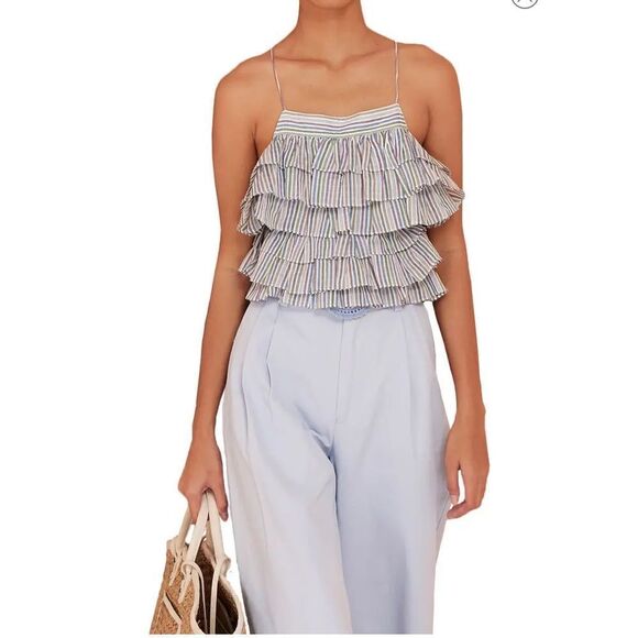 Magali Pascal Layered Ruffle Tank - Picture 1 of 9